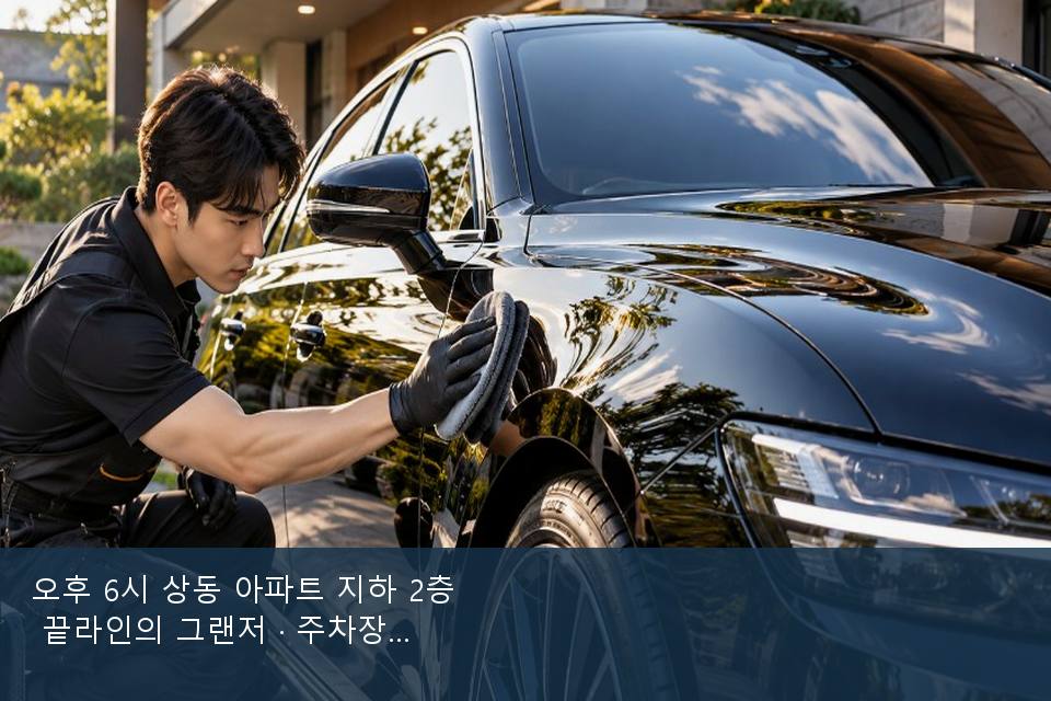 오후 6시 상동 아파트 지하 2층 끝라인의 그랜저 · 주차장에서 부른 날